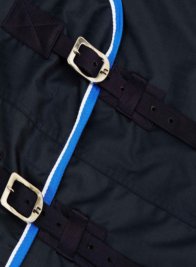 HORZE Glasgow Light Weight Waterproof Turnout Horse Sheet (No Fill) - Dark Blue - 81 in - Image 4